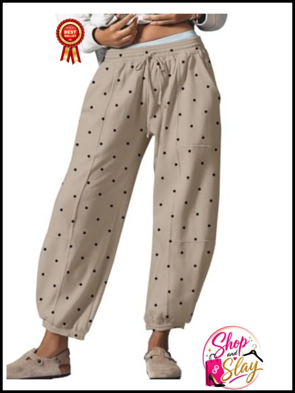 Anoumcy Women's Leopard Print Jogger Sweatpants with Pockets Casual Lounge